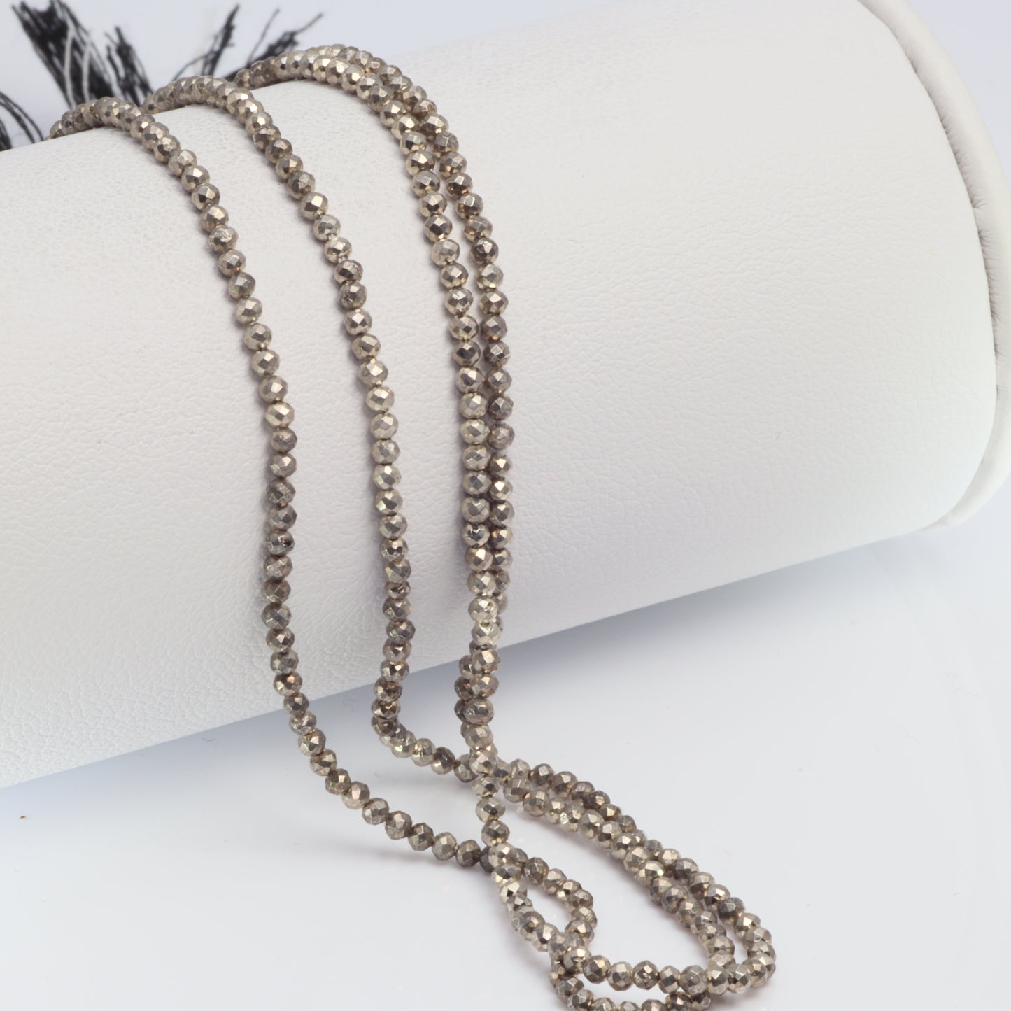 Silver Plated Pyrite 1.75mm Faceted Rounds