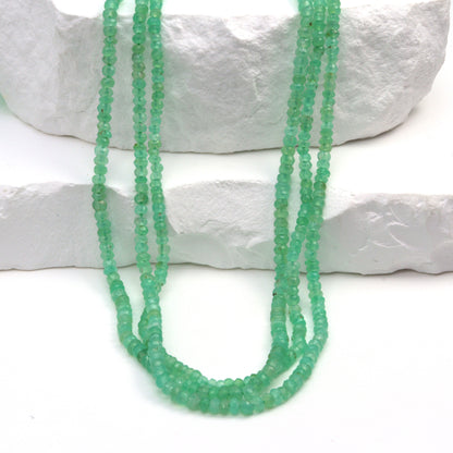 Chrysoprase 2.5mm Faceted Rondelles