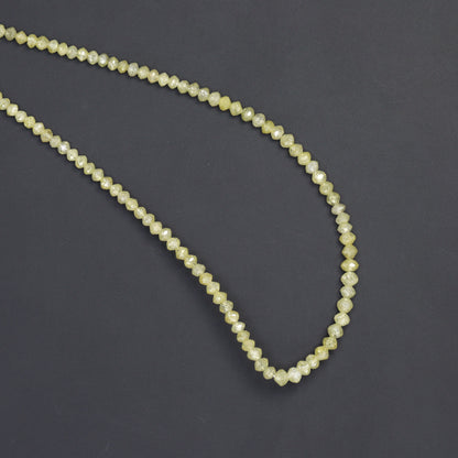 Champagne Diamond 1.8mm Faceted Rondelles
