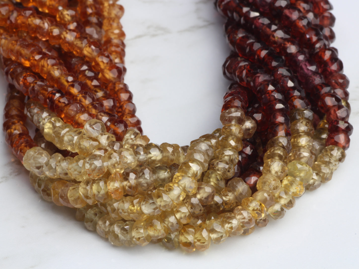 Tundra Sapphire 3mm Faceted Rondelles