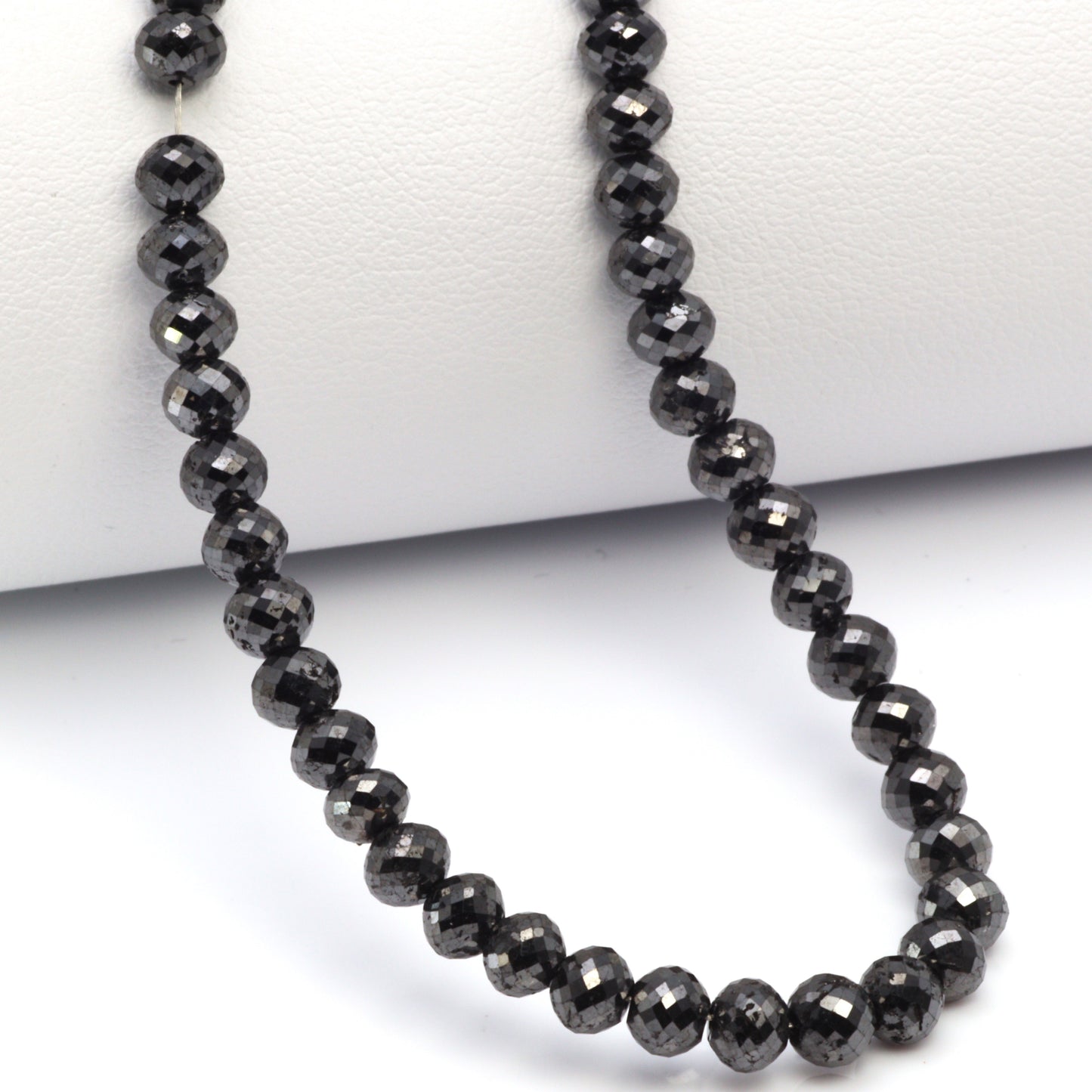 Black Diamond 3.5mm Faceted Rondelles