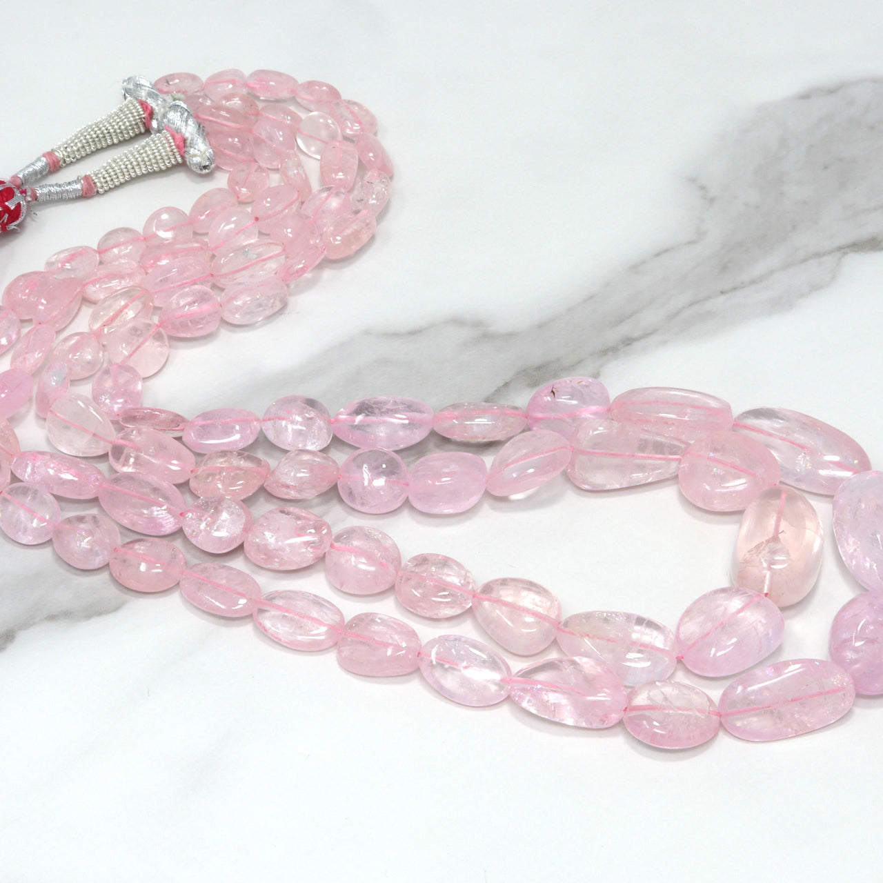 Pink Morganite 12x8mm Smooth Nuggets