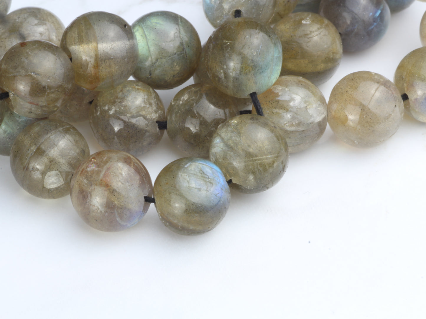 Blue Labradorite 10mm Smooth Rounds