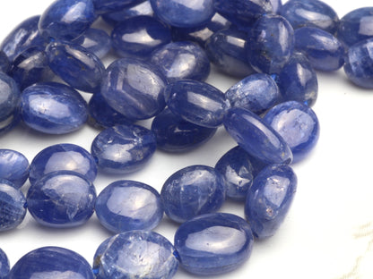 Cornflower Blue Sapphire 5x3mm - 7x5mm Smooth Nuggets Bead Strand