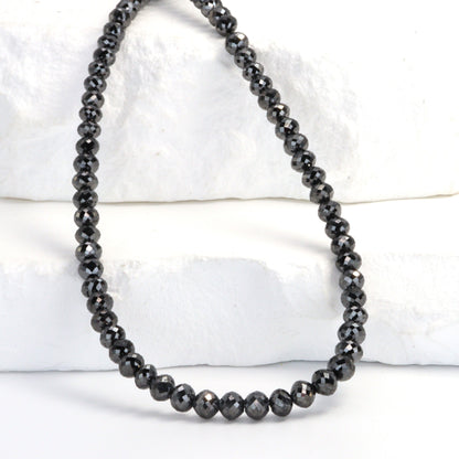 Black Diamond 3.25mm Faceted Rondelles