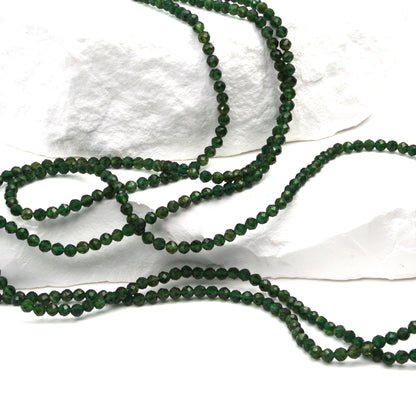 Green Tourmaline 2.5mm Faceted Rounds