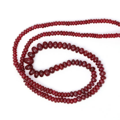 Red Ruby 3mm Smooth Rondelles
