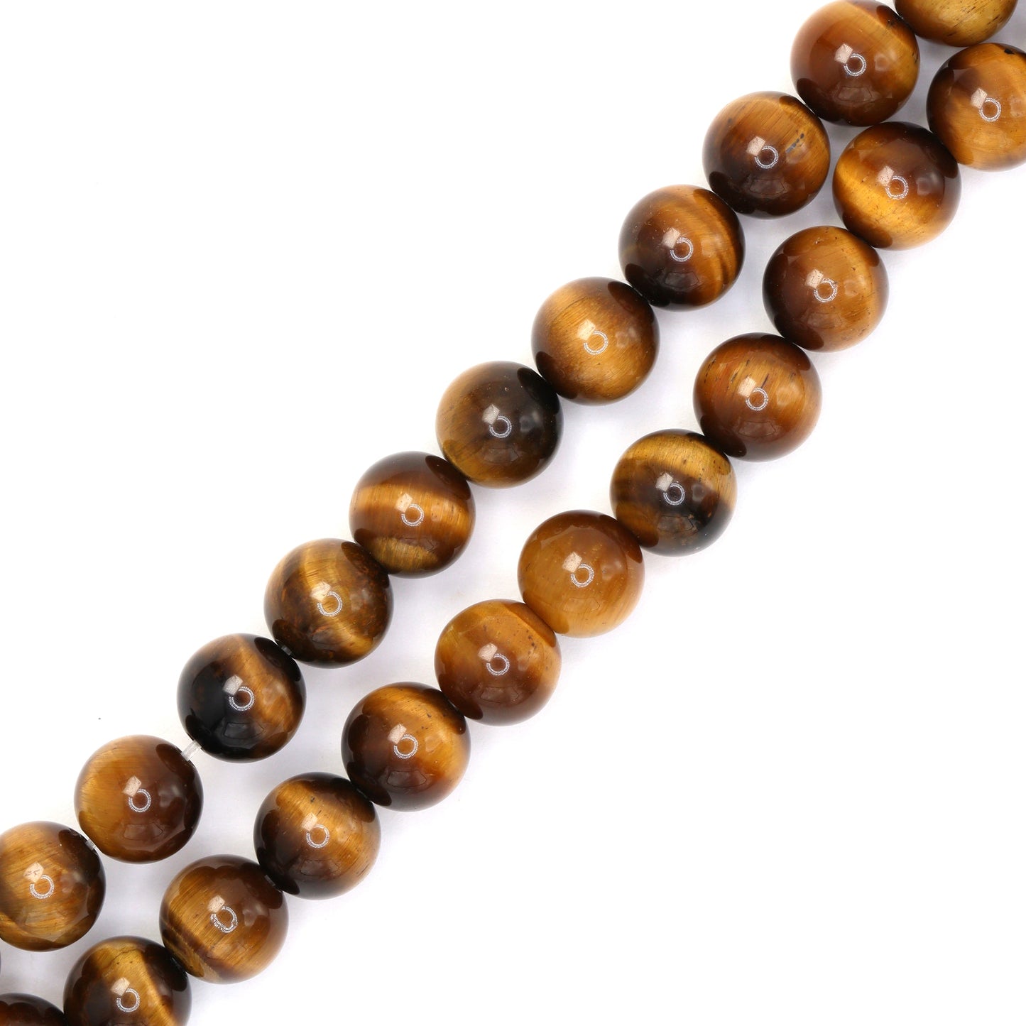Brown Tiger's Eye 8mm Smooth Rounds Bead Strand