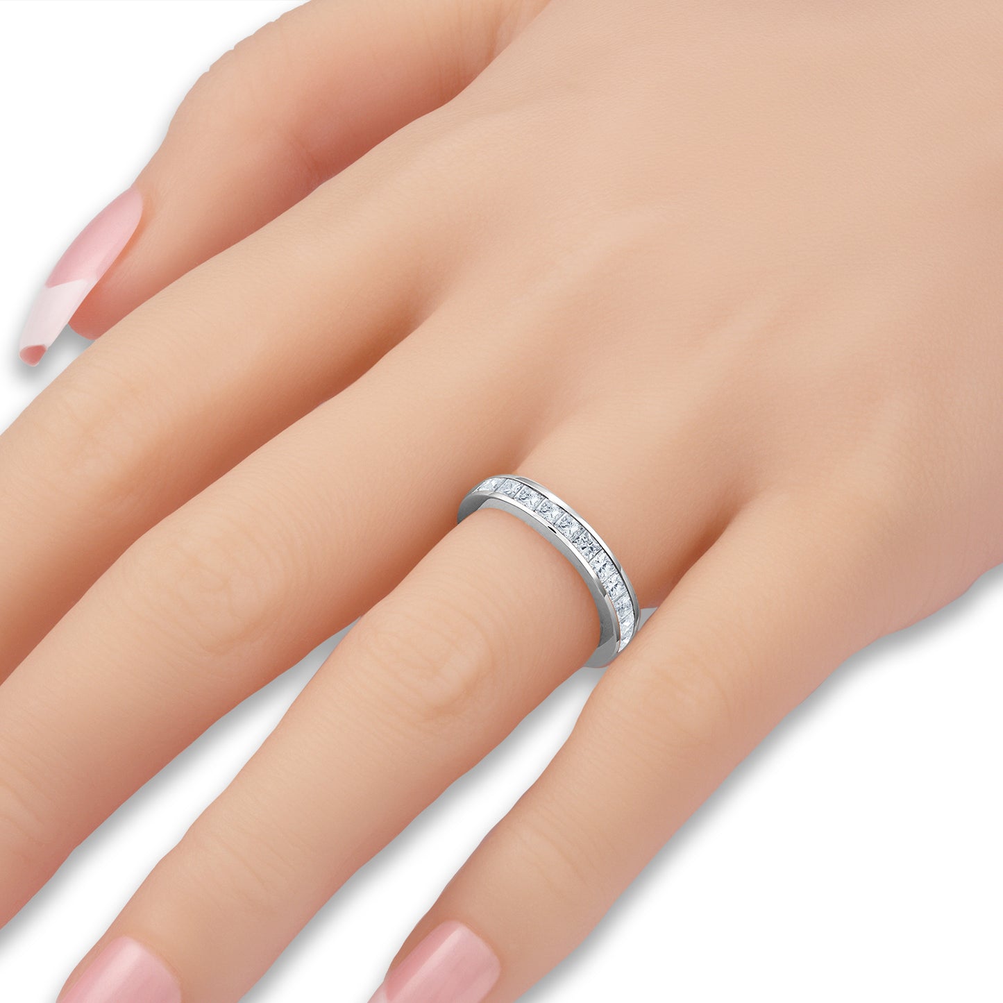 Chanel Set White Diamond Eternity Band
