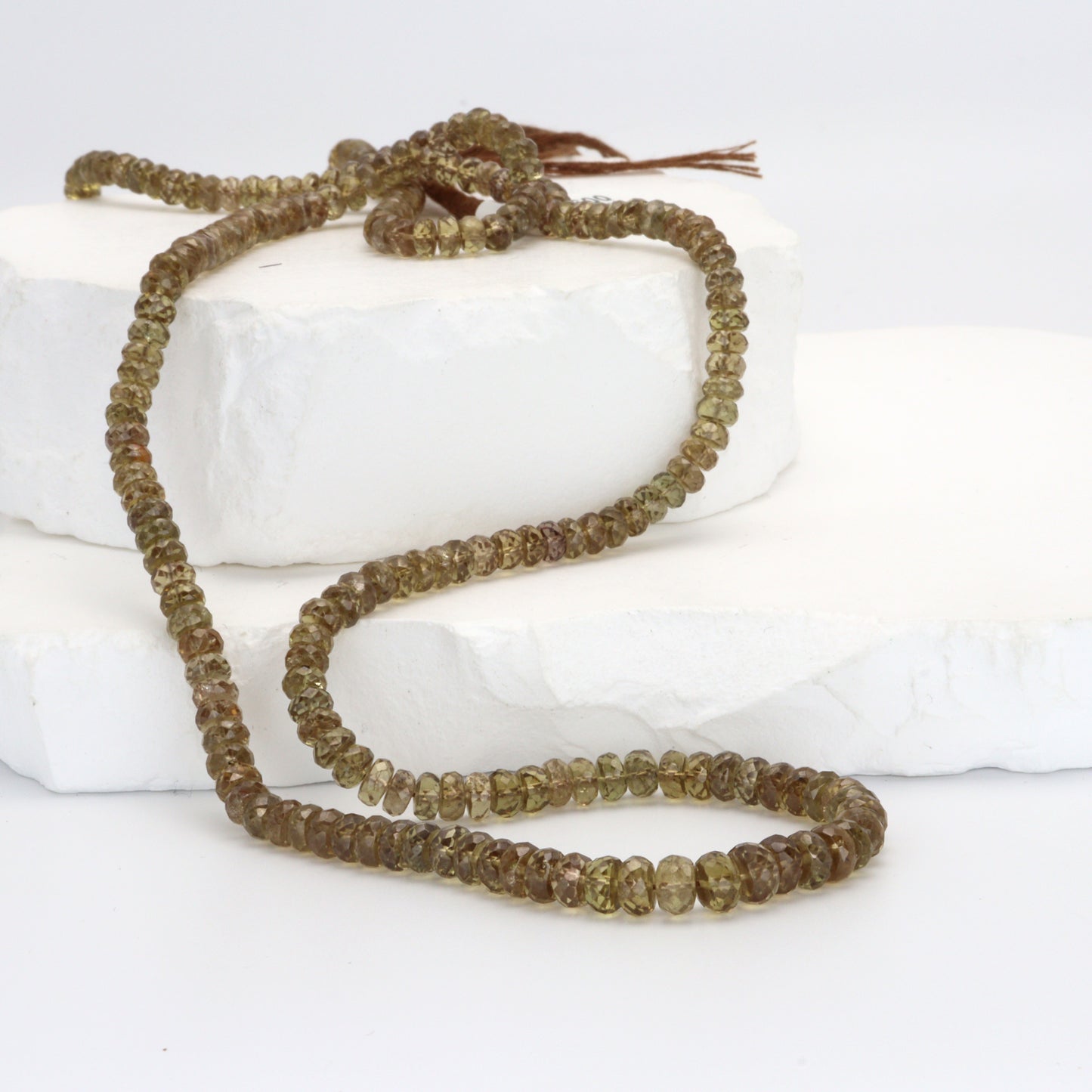 Color Change Garnet 4mm - 6mm Hand Faceted Rondelles Bead Strand