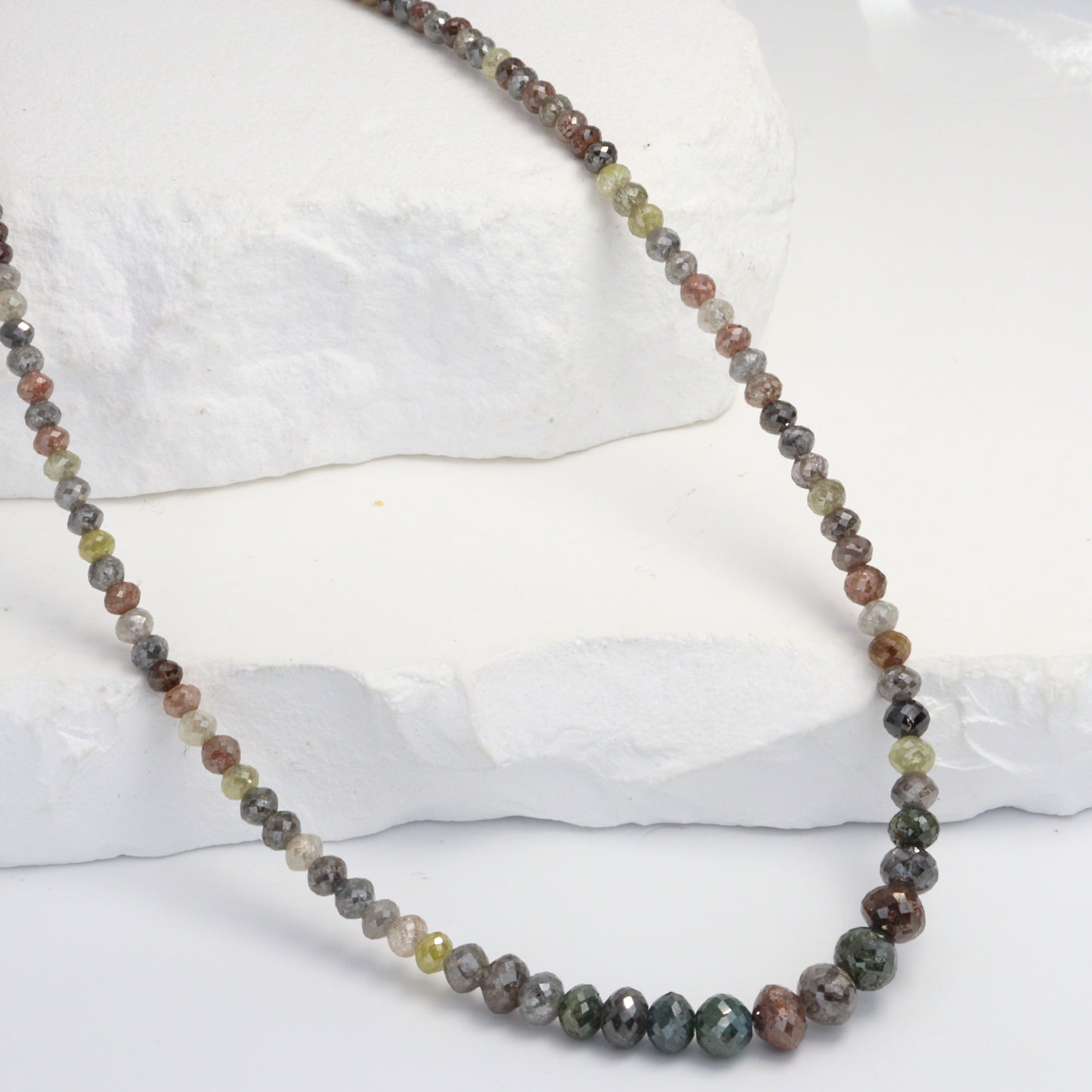 Multi Color Diamond 2.5mm Faceted Rondelles