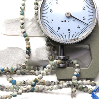 K2 Jasper 3.5mm Faceted Rounds