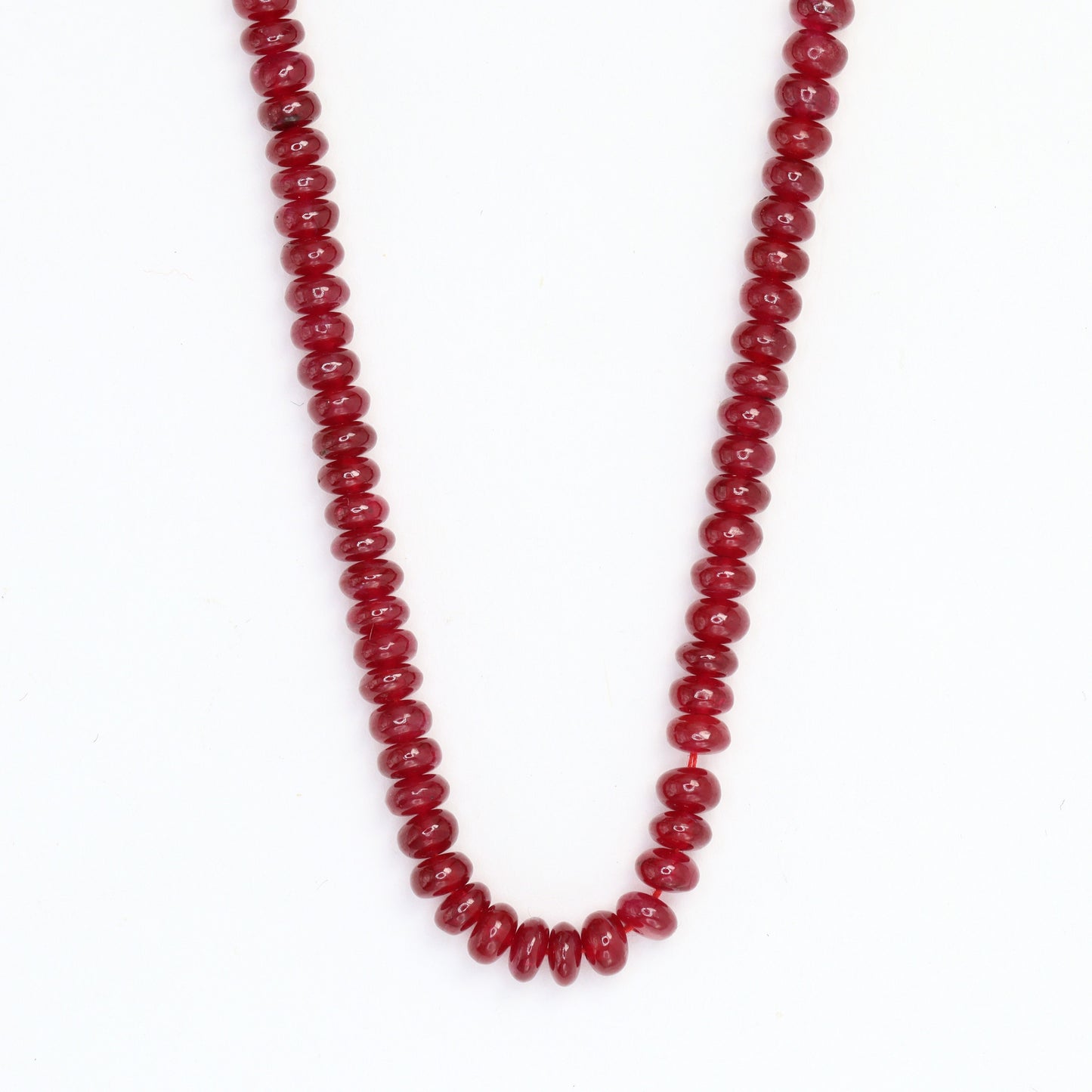 Red Ruby 4mm Smooth Rondelles