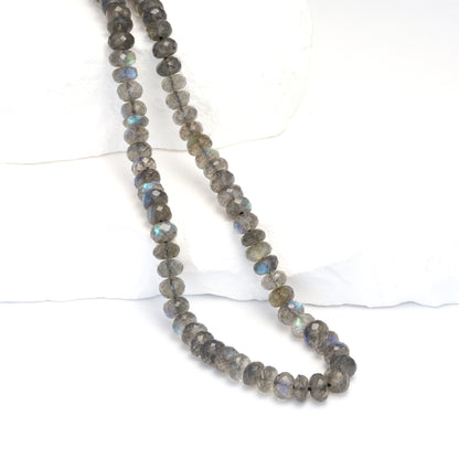 Blue Labradorite 5mm Faceted Rondelles