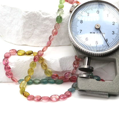 Watermelon Tourmaline 5x3mm Smooth Ovals