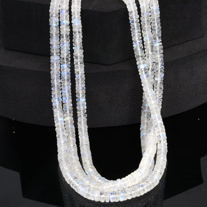 AA Blue Rainbow Moonstone 5mm Faceted Tires