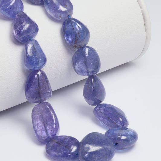 Blue Tanzanite 11x9mm Smooth Nuggets