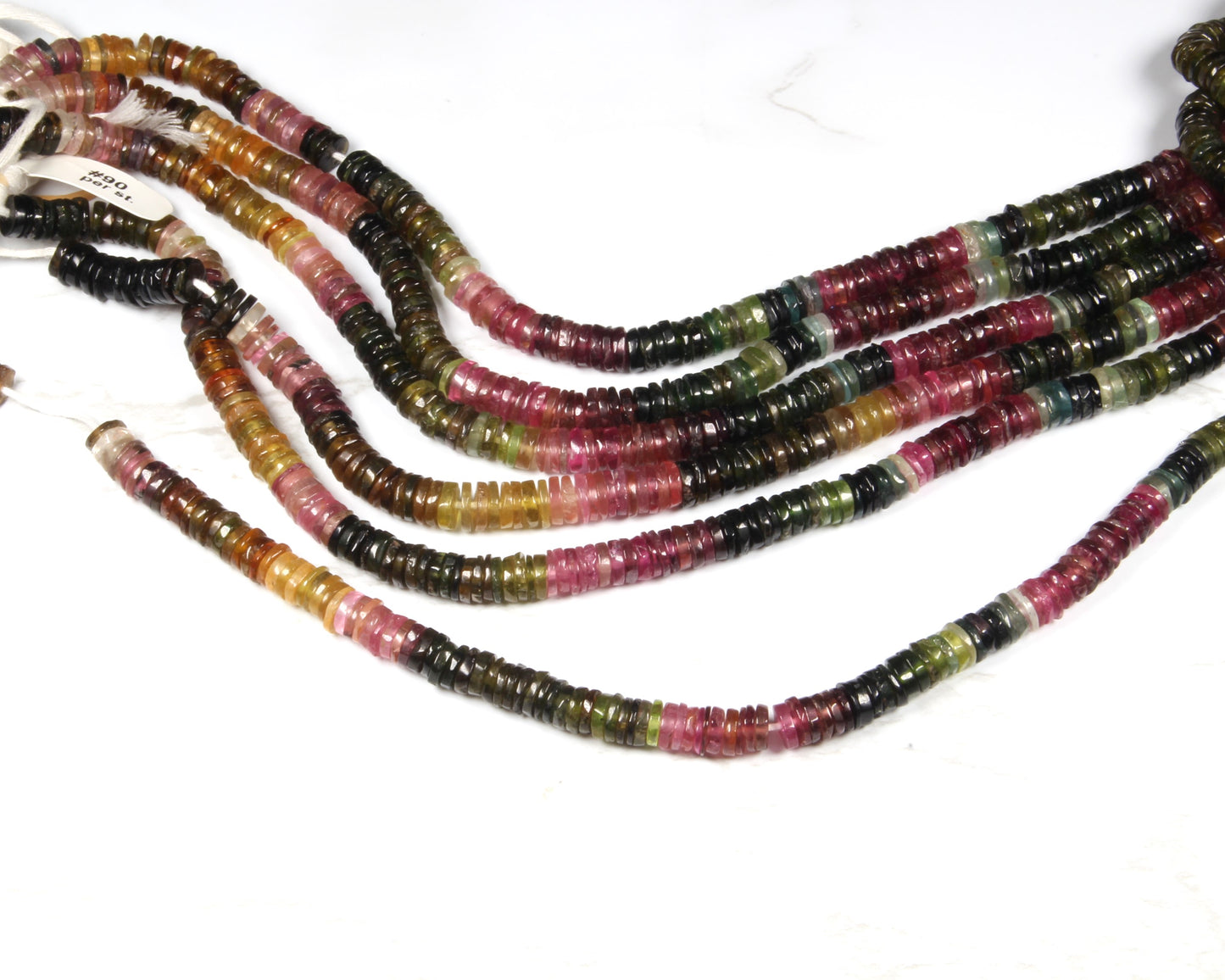 Watermelon Tourmaline 6mm Smooth Tires