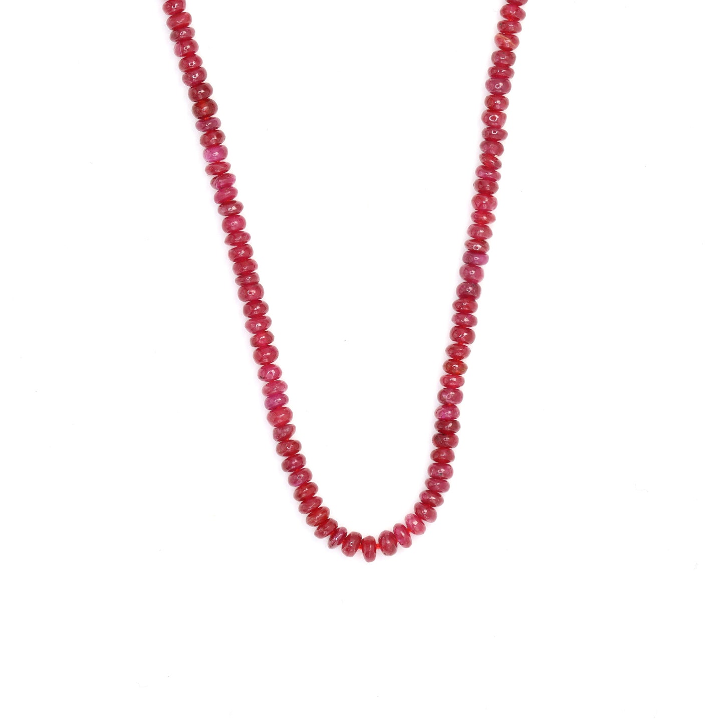 Red Ruby 2mm – 2.5mm Smooth Rondelles Bead Strand