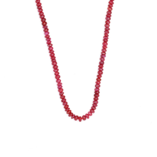 Red Ruby 2mm – 2.5mm Smooth Rondelles Bead Strand