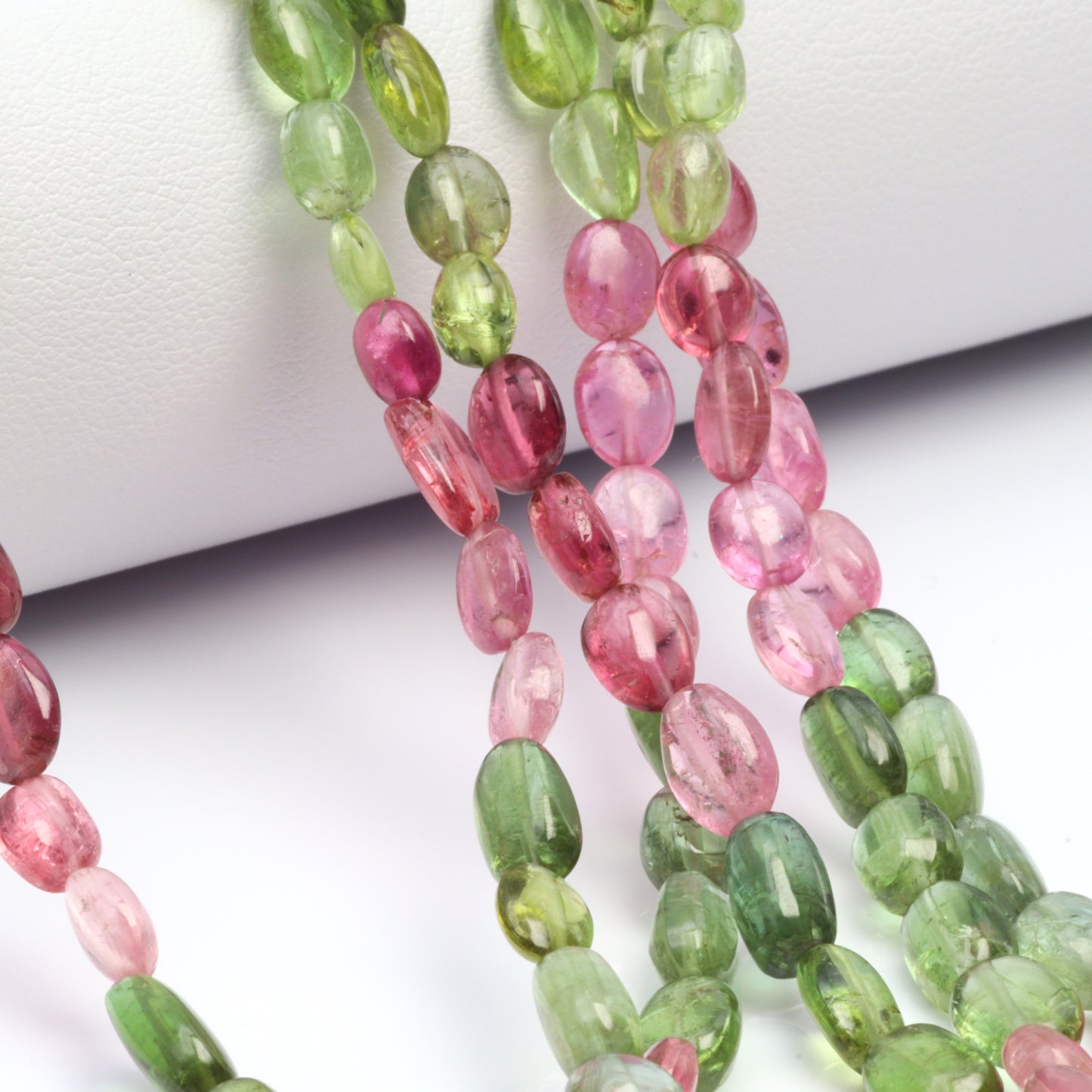 Watermelon Tourmaline 7x5mm Smooth Ovals