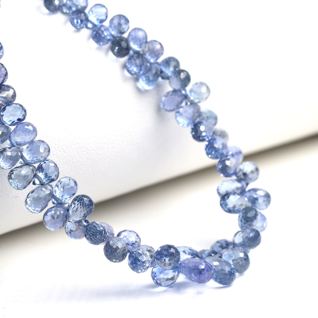 Cornflower Blue Sapphire 5x3mm Faceted Teardrop Briolettes