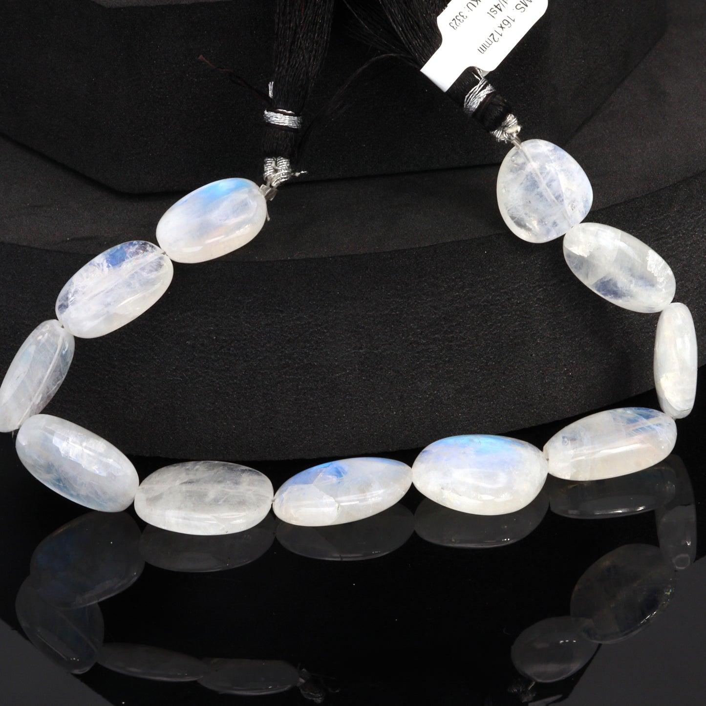Blue Rainbow Moonstone 16x12mm Smooth Nuggets