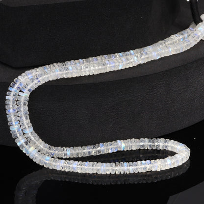 AA Blue Rainbow Moonstone 5mm Faceted Tires