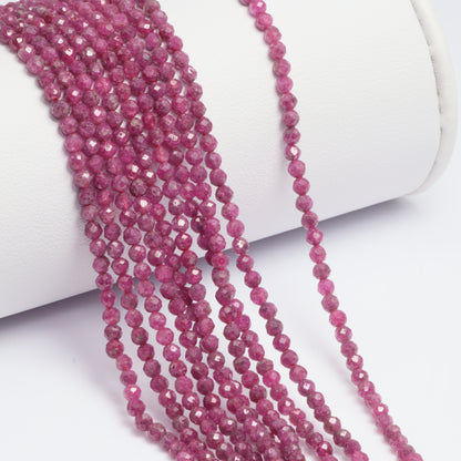 Red Ruby 2.5mm Faceted Rounds