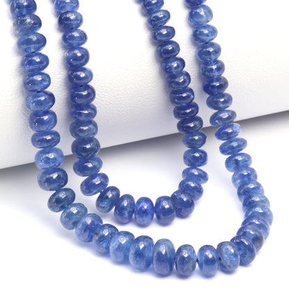 Cornflower Blue Sapphire 4mm Smooth Rondelles