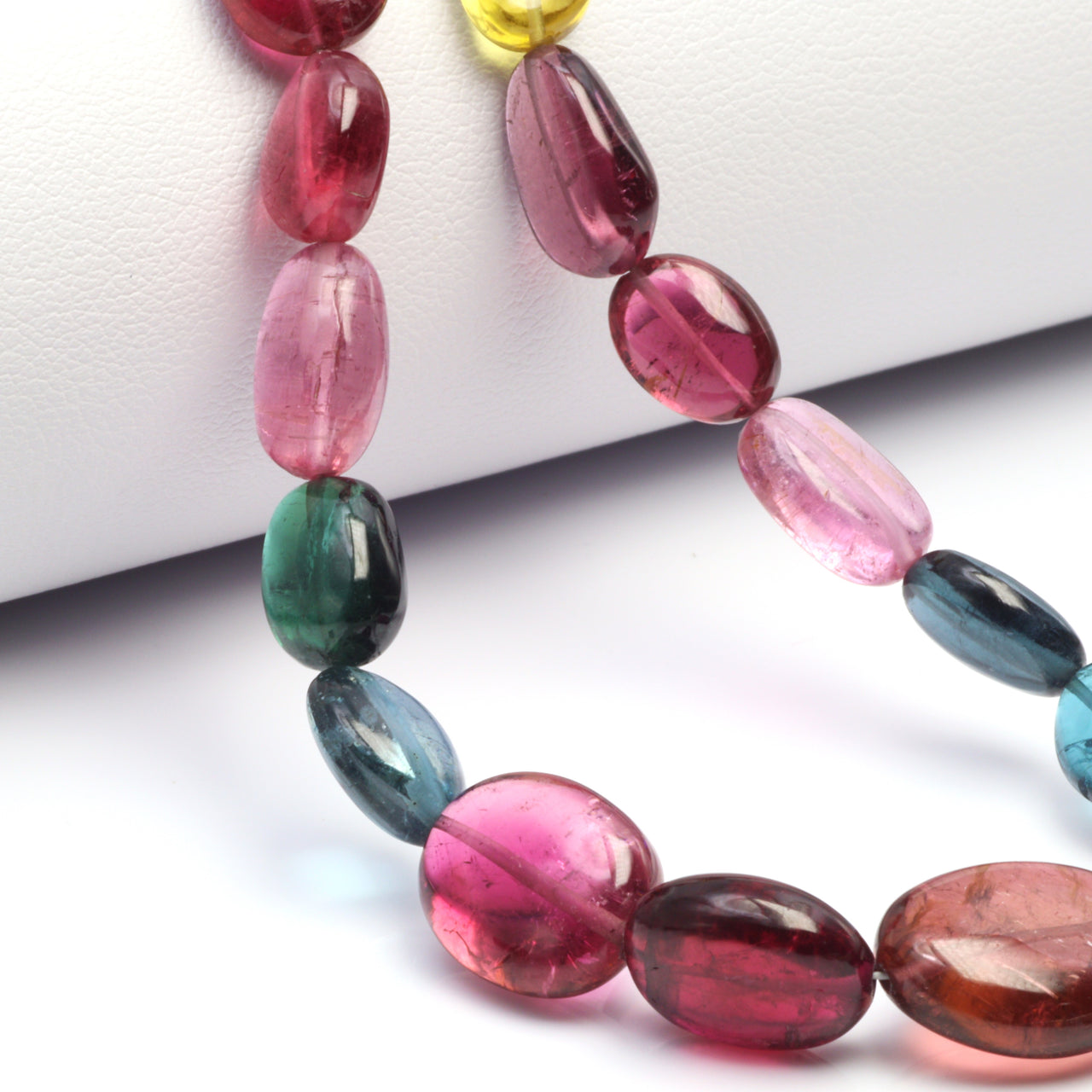 Watermelon Tourmaline 10x8mm Smooth Ovals