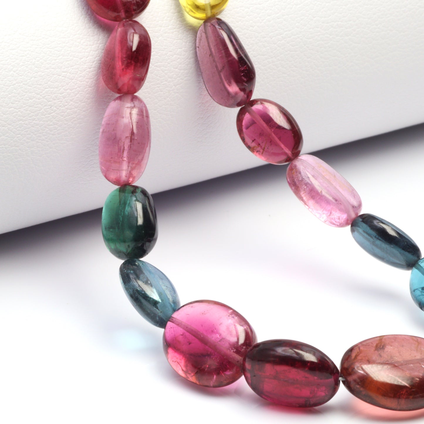 Watermelon Tourmaline 10x8mm Smooth Ovals