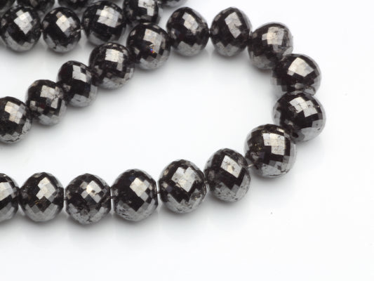 Black Diamond 5.5mm Faceted Rondelles
