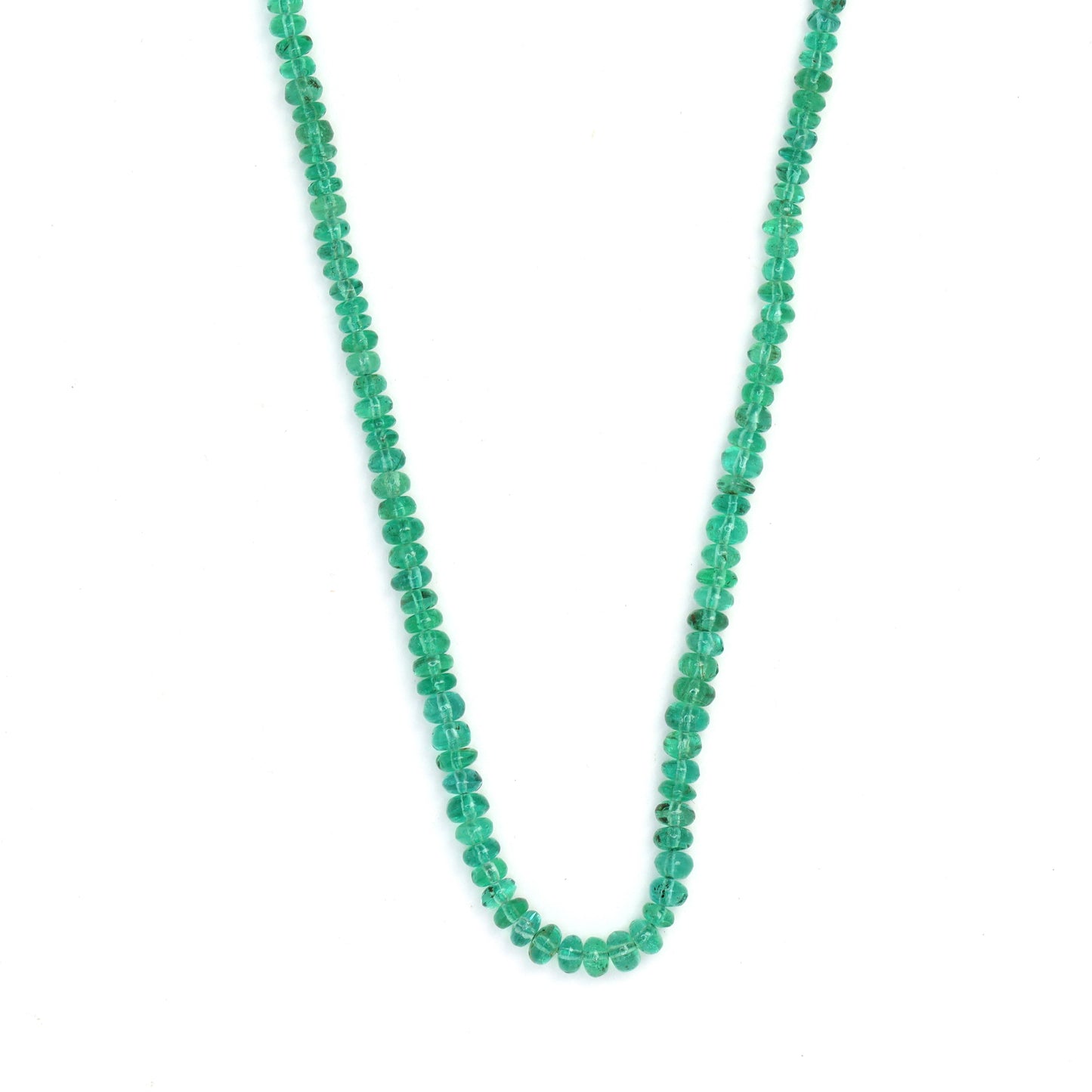 Green Emerald 2.2mm - 3mm Smooth Rondelles Bead Strand
