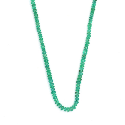 Green Emerald 2.2mm - 3mm Smooth Rondelles Bead Strand