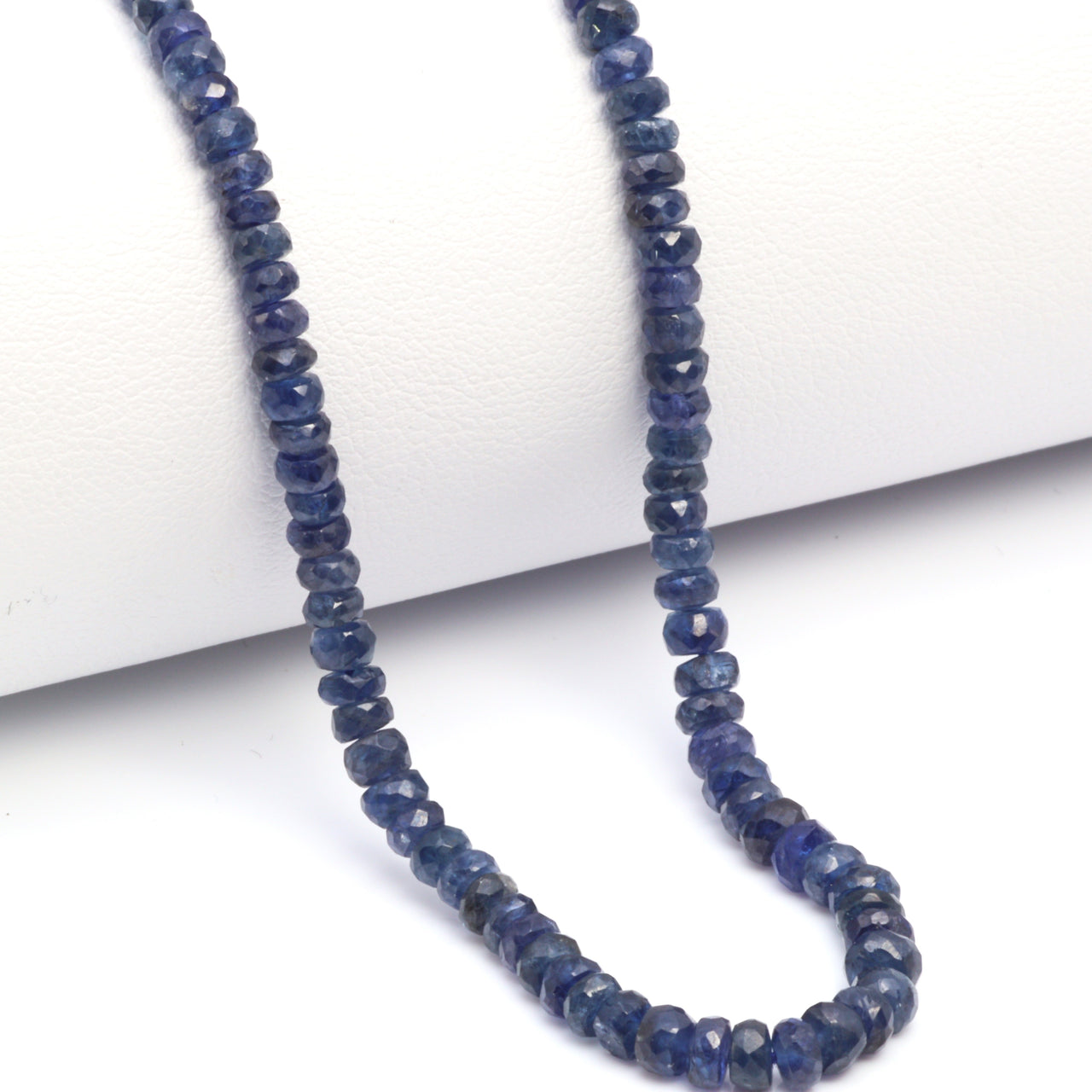 Navy Blue Sapphire 3mm Faceted Rondelles