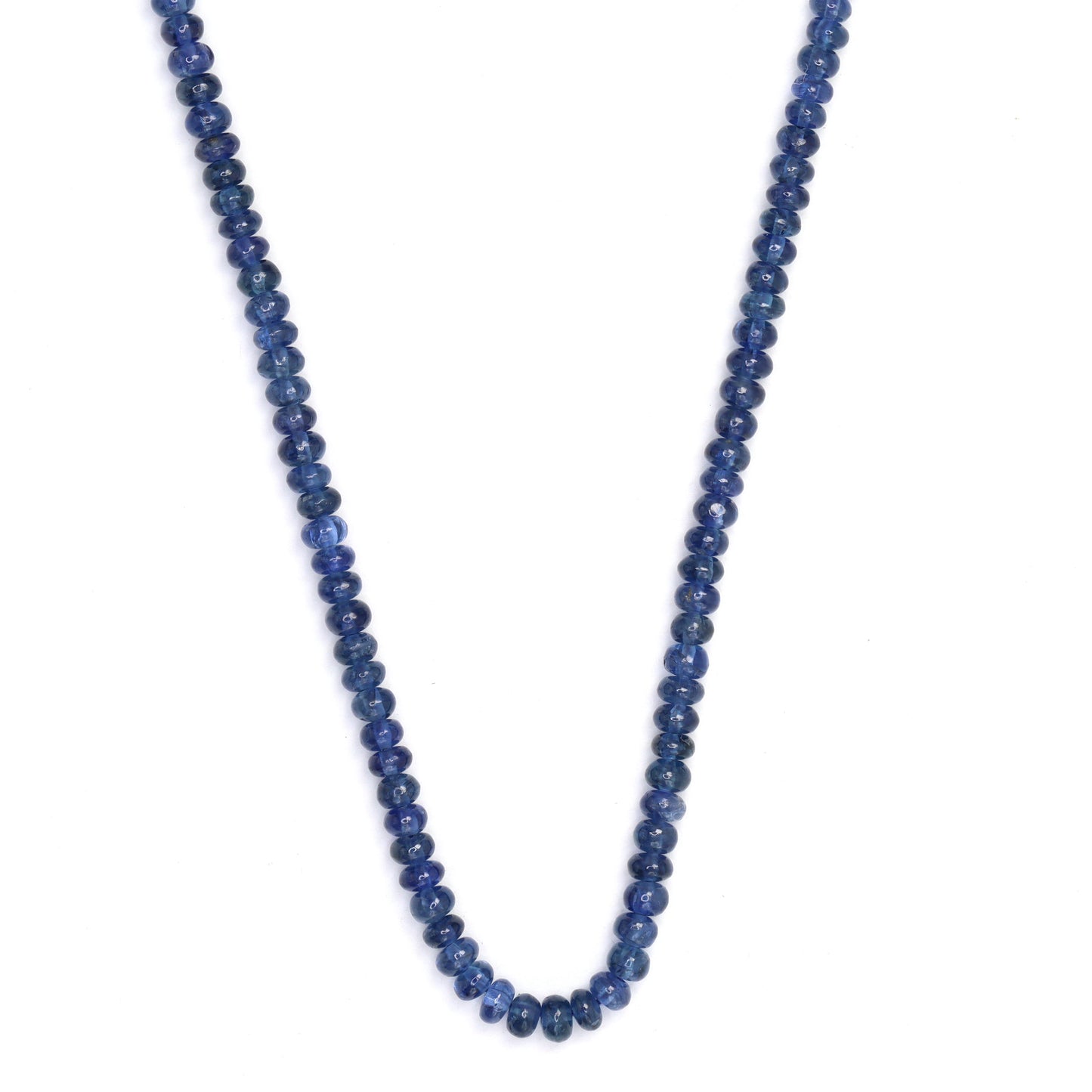 Royal Blue Sapphire 2.5mm -  3.1mm Smooth Rondelles Bead Strand