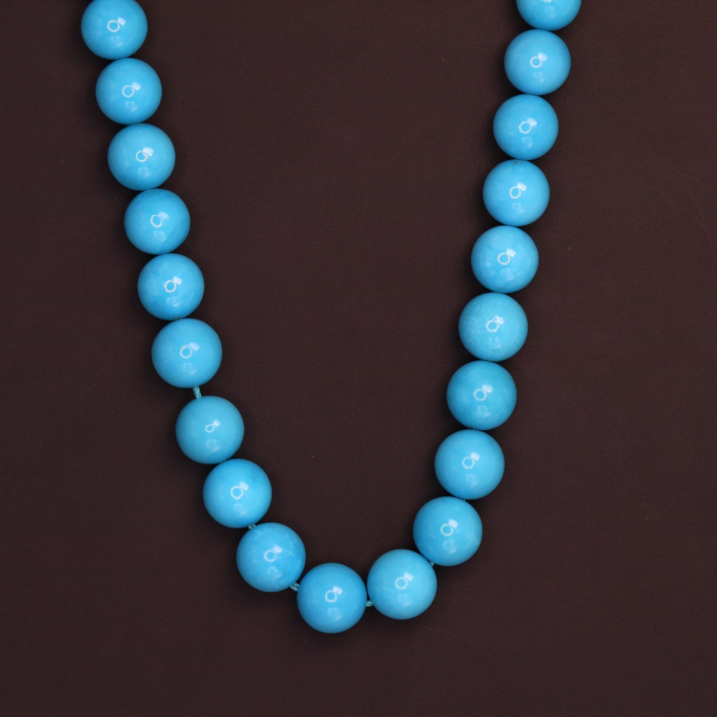 Sleeping Beauty Turquoise 7mm Smooth Rounds