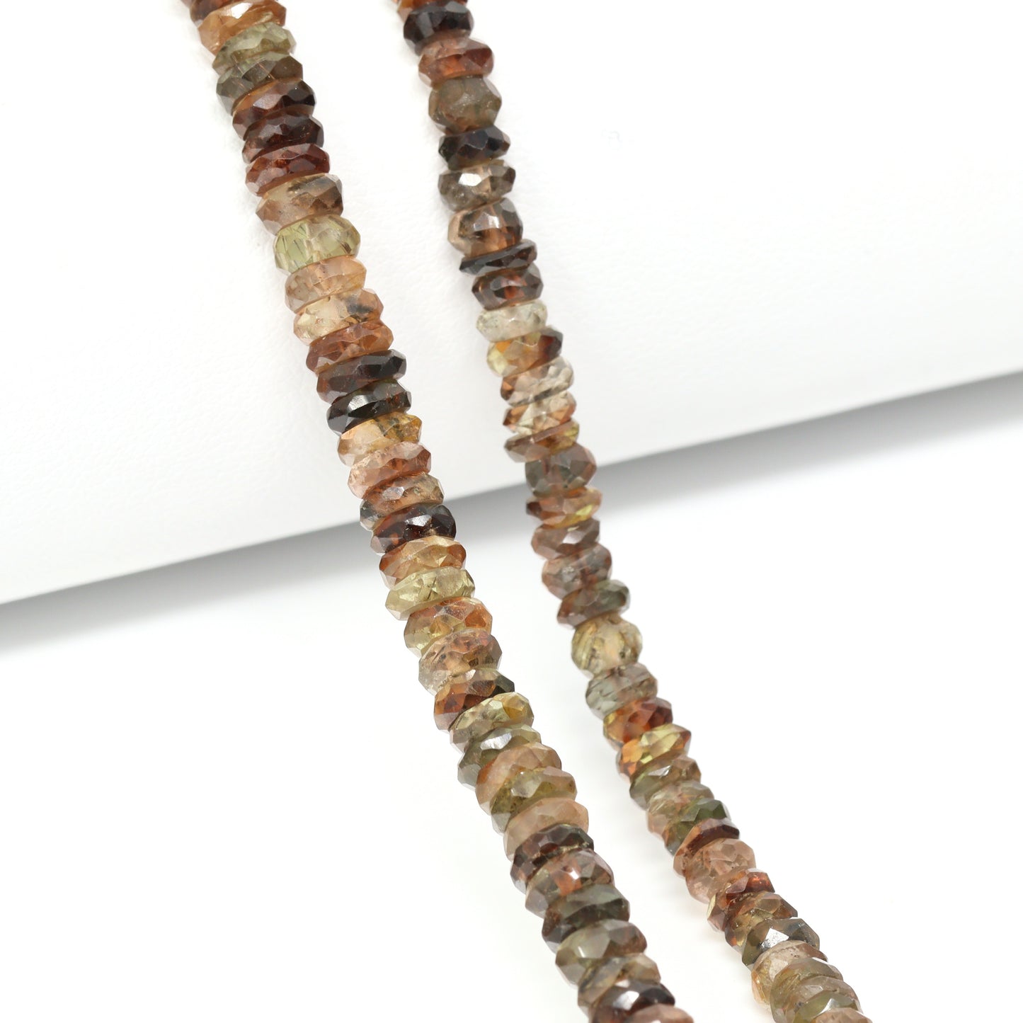 Brown Andalusite 5mm Faceted Rondelles Bead Strand