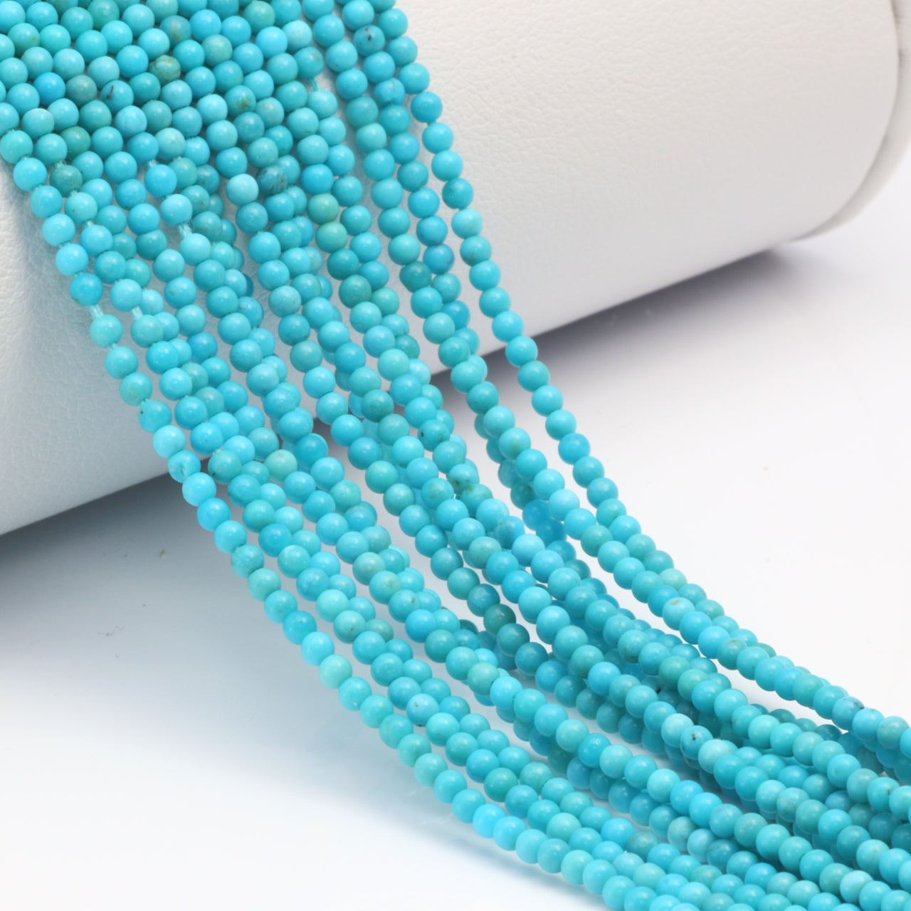 AAA Light Blue Turquoise 2mm Smooth Rounds