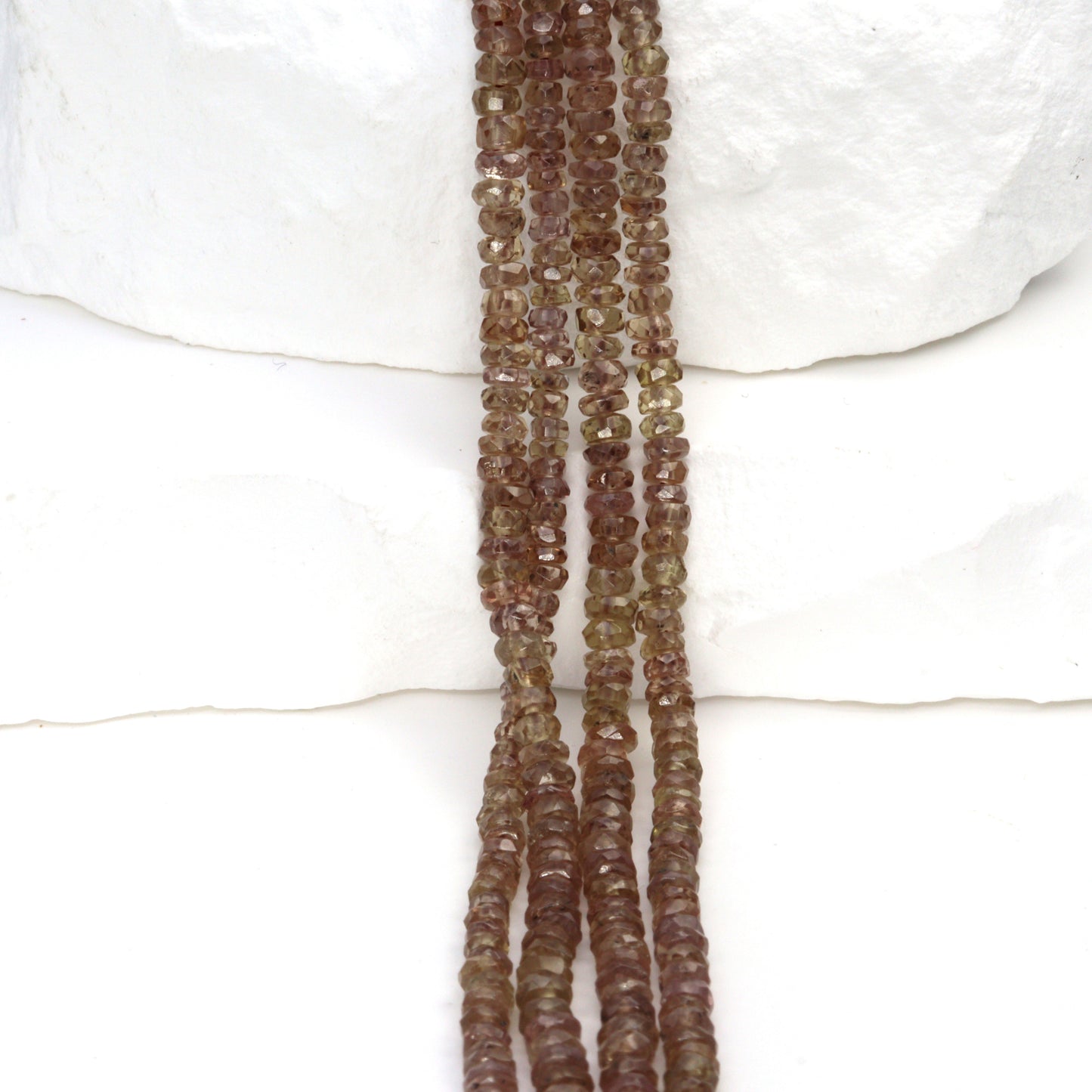 Color Change Garnet 3mm Hand Faceted Rondelles Bead Strand