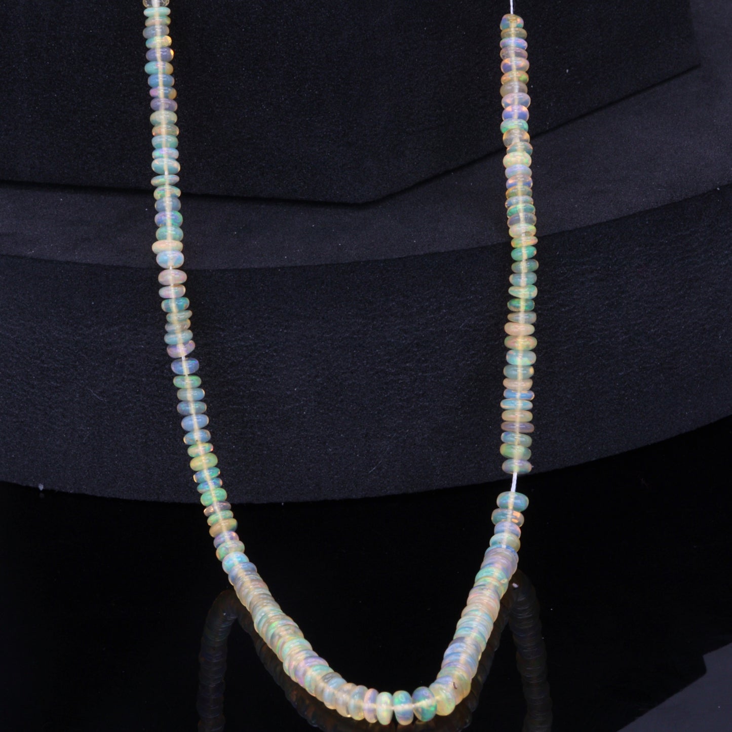 Yellow Ethiopian Opal 2.5mm Smooth Rondelles