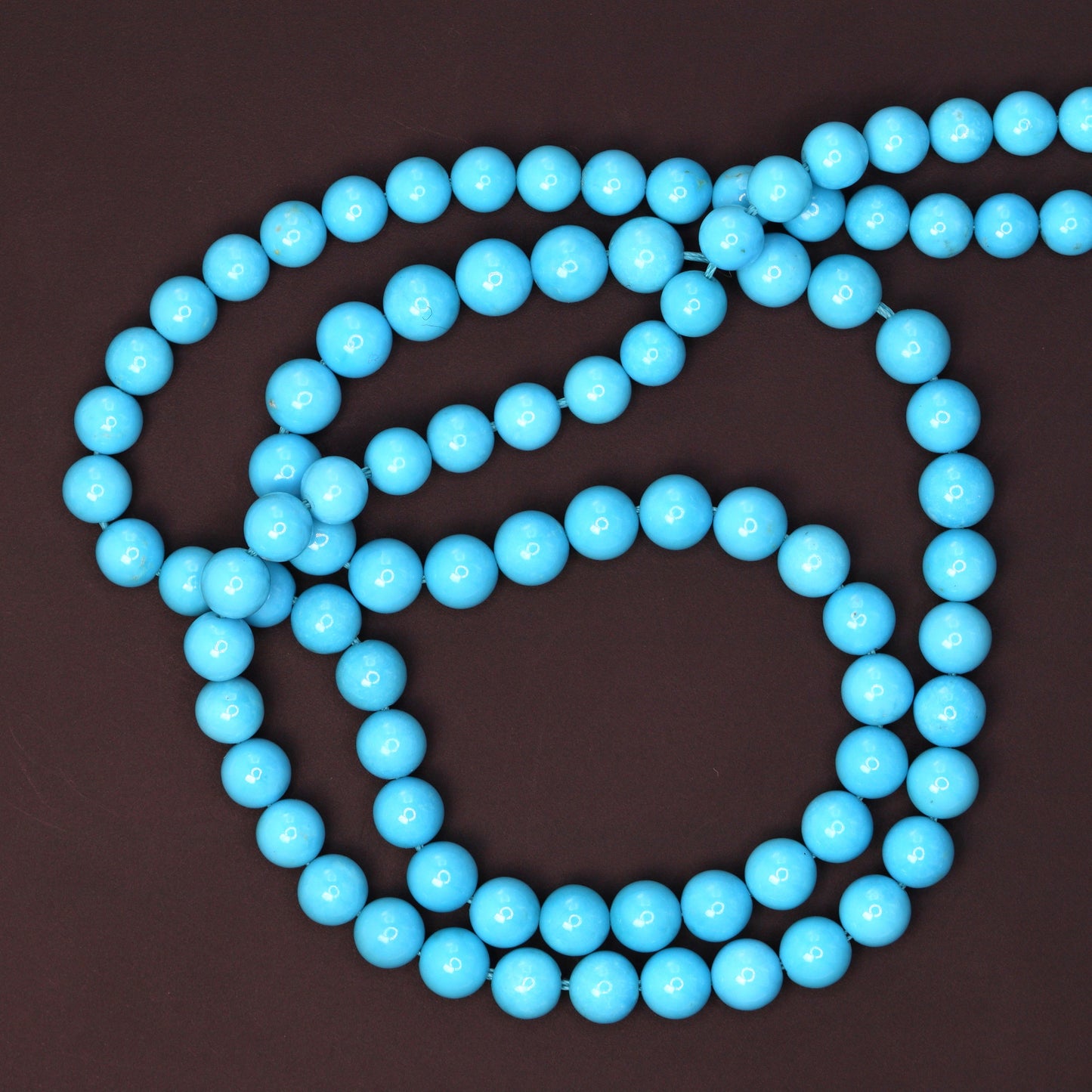 Sleeping Beauty Turquoise 5mm Smooth Rounds