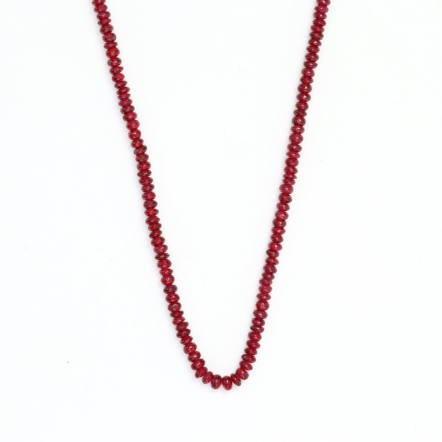 Red Ruby 2.5mm Smooth Rondelles Bead Strand