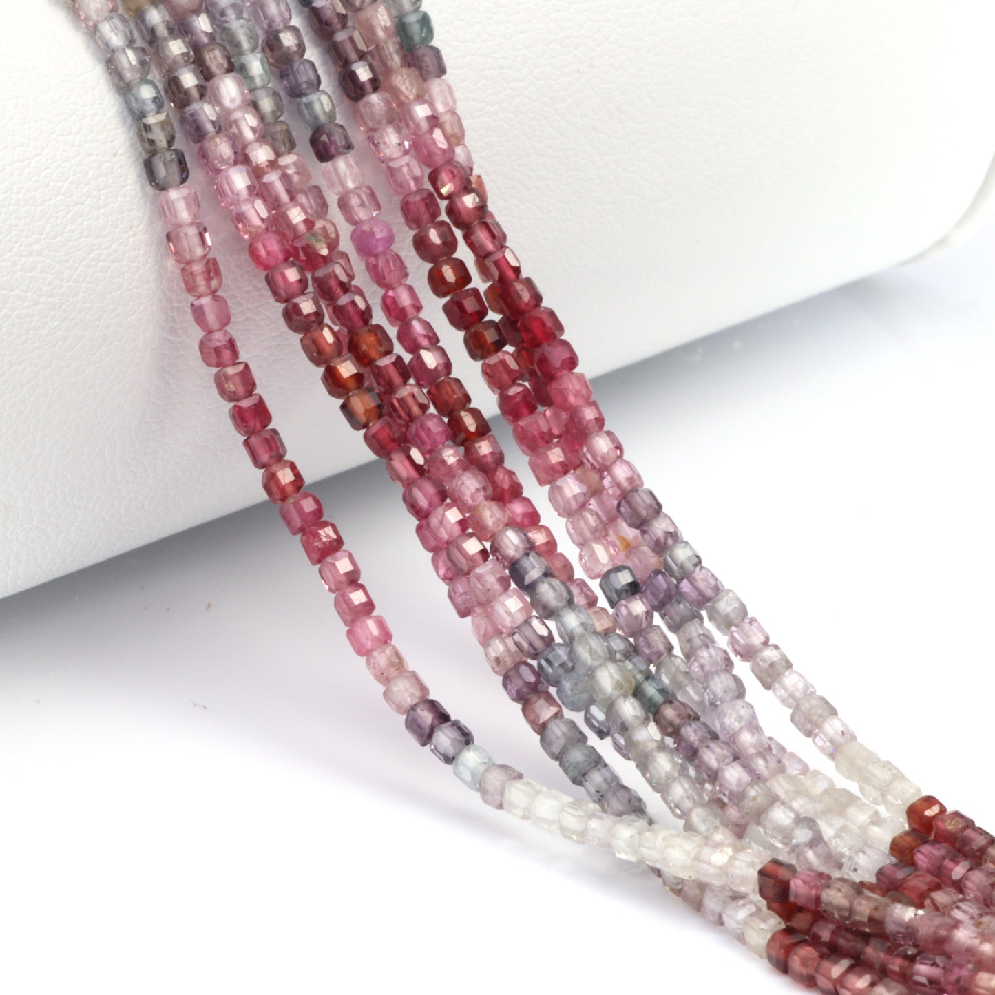 Multi Spinel 2mm Faceted Cubes