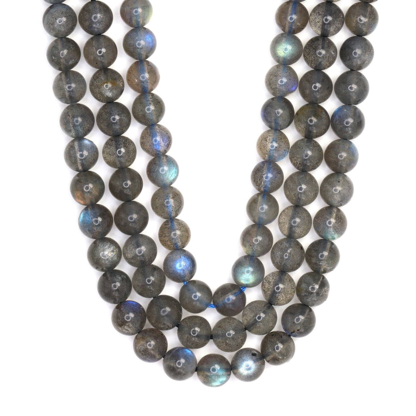 Blue Labradorite 6mm Smooth Rounds Bead Strand