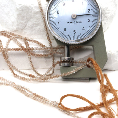 Ombre Imperial Topaz 2.5mm Faceted Rondelles