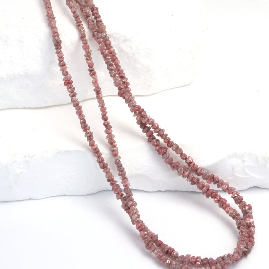 Pink Diamond 2.5mm Faceted Chips