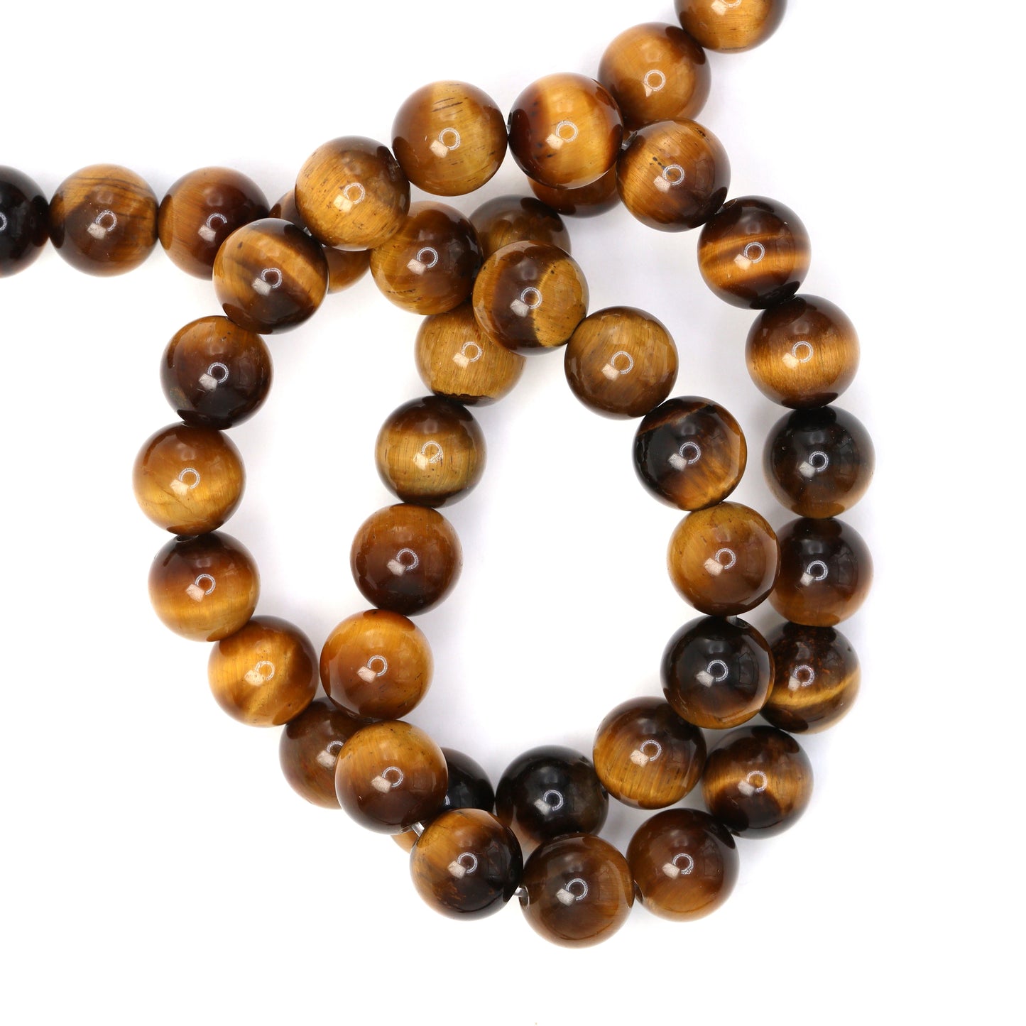 Brown Tiger's Eye 8mm Smooth Rounds Bead Strand