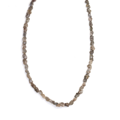 Brown Diamond 3x2mm - 4x3mm Faceted Chips Bead Strand